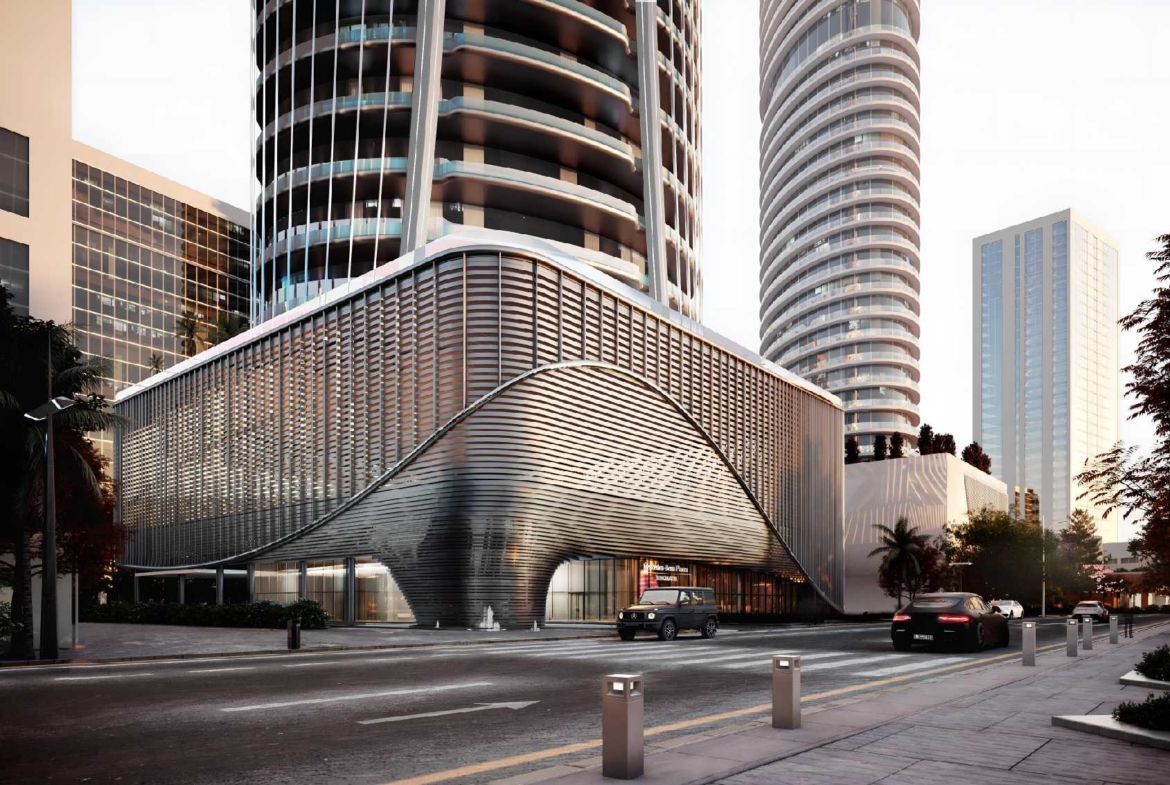 Mercedes Benz Places roadside view